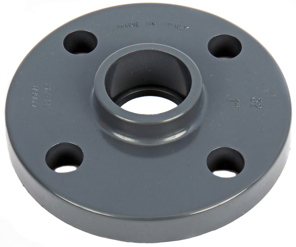 Full Faced Flange. Available in ABS and PVC.