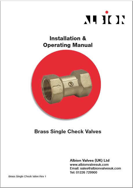 Brass Single Check Valves