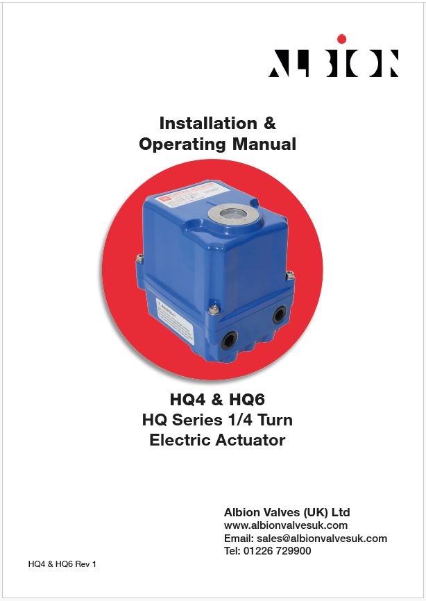 HQ4 & HQ6 Electric Actuator